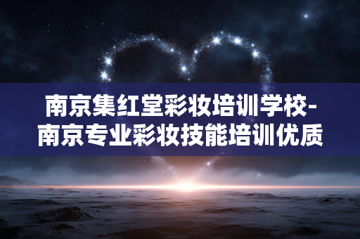 南京集红堂彩妆培训学校-南京专业彩妆技能培训优质之选