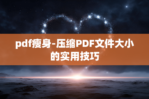 pdf瘦身-压缩PDF文件大小的实用技巧 pdf瘦身-压缩PDF文件大小的实用技巧