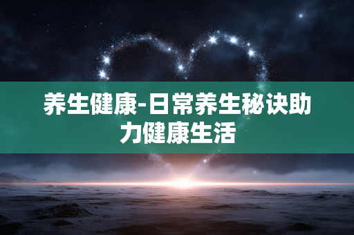 养生健康-日常养生秘诀助力健康生活 养生健康-日常养生秘诀助力健康生活