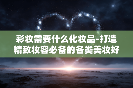 彩妆需要什么化妆品-打造精致妆容必备的各类美妆好物