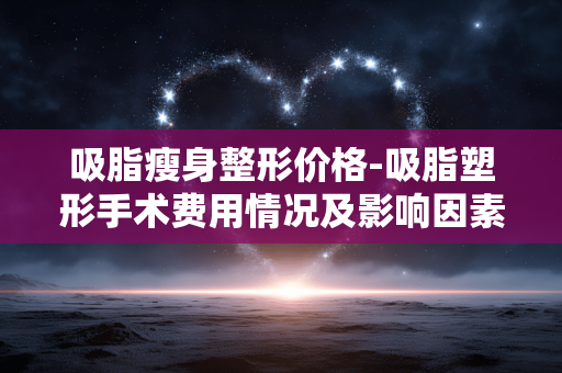 吸脂瘦身整形价格-吸脂塑形手术费用情况及影响因素 吸脂瘦身整形价格-吸脂塑形手术费用情况及影响因素