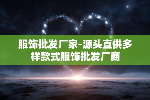 服饰批发厂家-源头直供多样款式服饰批发厂商 服饰批发厂家-源头直供多样款式服饰批发厂商