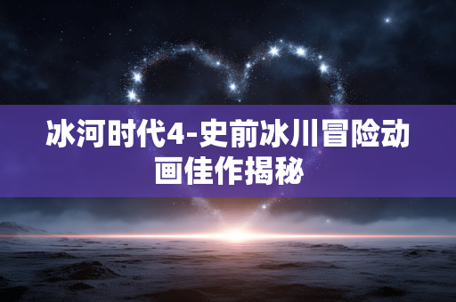 冰河时代4-史前冰川冒险动画佳作揭秘 冰河时代4-史前冰川冒险动画佳作揭秘