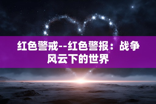 红色警戒--红色警报：战争风云下的世界