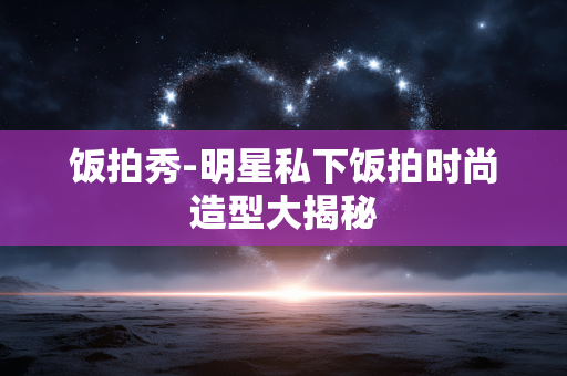 饭拍秀-明星私下饭拍时尚造型大揭秘 饭拍秀-明星私下饭拍时尚造型大揭秘