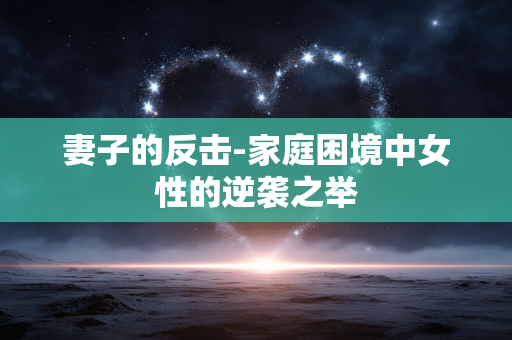 妻子的反击-家庭困境中女性的逆袭之举 妻子的反击-家庭困境中女性的逆袭之举