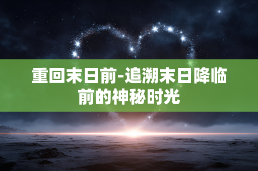 重回末日前-追溯末日降临前的神秘时光 重回末日前-追溯末日降临前的神秘时光