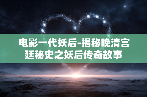 电影一代妖后-揭秘晚清宫廷秘史之妖后传奇故事 电影一代妖后-揭秘晚清宫廷秘史之妖后传奇故事