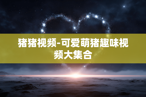 猪猪视频-可爱萌猪趣味视频大集合