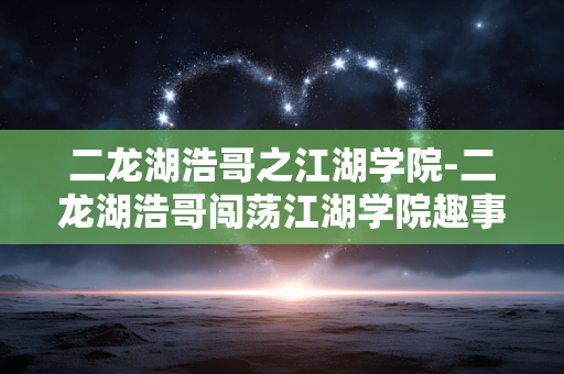 二龙湖浩哥之江湖学院-二龙湖浩哥闯荡江湖学院趣事揭秘 二龙湖浩哥之江湖学院-二龙湖浩哥闯荡江湖学院趣事揭秘