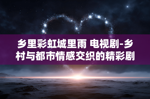 乡里彩虹城里雨 电视剧-乡村与都市情感交织的精彩剧集 乡里彩虹城里雨 电视剧-乡村与都市情感交织的精彩剧集