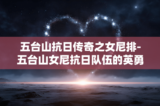五台山抗日传奇之女尼排-五台山女尼抗日队伍的英勇传奇故事 五台山抗日传奇之女尼排-五台山女尼抗日队伍的英勇传奇故事
