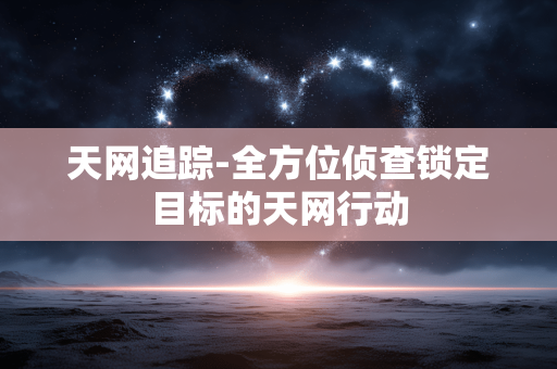 天网追踪-全方位侦查锁定目标的天网行动 天网追踪-全方位侦查锁定目标的天网行动