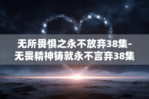 无所畏惧之永不放弃38集-无畏精神铸就永不言弃38集传奇故事 无所畏惧之永不放弃38集-无畏精神铸就永不言弃38集传奇故事