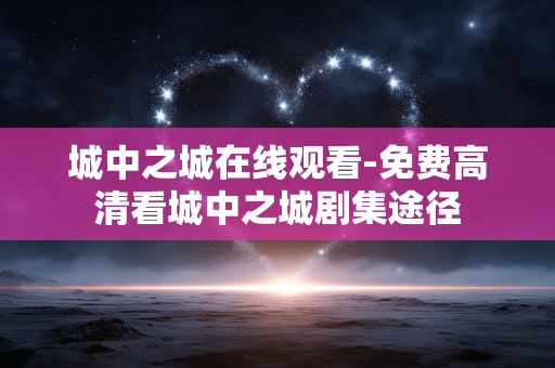 城中之城在线观看-免费高清看城中之城剧集途径