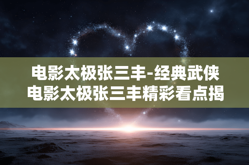电影太极张三丰-经典武侠电影太极张三丰精彩看点揭秘 电影太极张三丰-经典武侠电影太极张三丰精彩看点揭秘