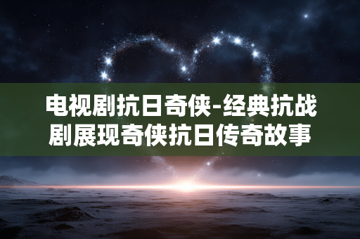 电视剧抗日奇侠-经典抗战剧展现奇侠抗日传奇故事