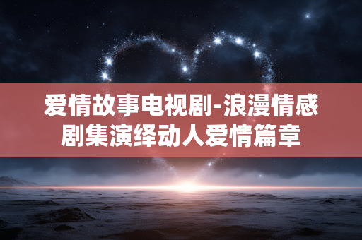 爱情故事电视剧-浪漫情感剧集演绎动人爱情篇章