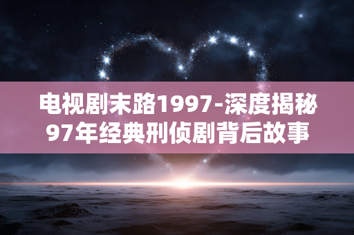电视剧末路1997-深度揭秘97年经典刑侦剧背后故事