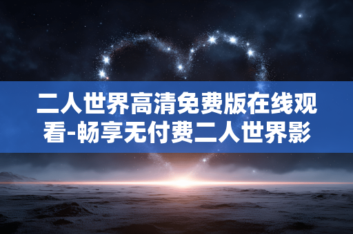 二人世界高清免费版在线观看-畅享无付费二人世界影片在线观影体验