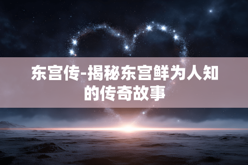 东宫传-揭秘东宫鲜为人知的传奇故事