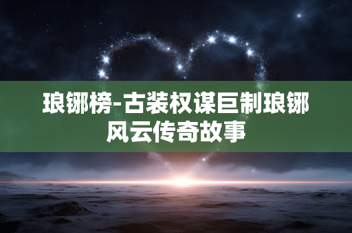 琅铘榜-古装权谋巨制琅铘风云传奇故事