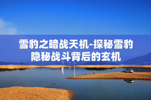 雪豹之暗战天机-探秘雪豹隐秘战斗背后的玄机