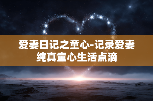 爱妻日记之童心-记录爱妻纯真童心生活点滴