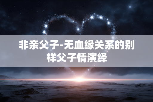 非亲父子-无血缘关系的别样父子情演绎