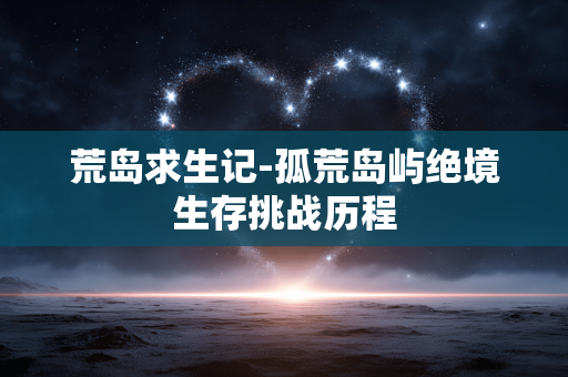 荒岛求生记-孤荒岛屿绝境生存挑战历程
