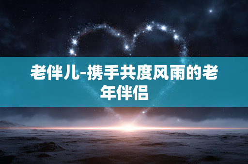 老伴儿-携手共度风雨的老年伴侣 老伴儿-携手共度风雨的老年伴侣
