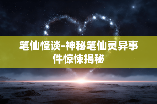 笔仙怪谈-神秘笔仙灵异事件惊悚揭秘