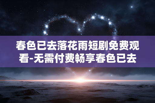 春色已去落花雨短剧免费观看-无需付费畅享春色已去落花雨全剧内容