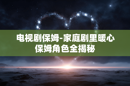 电视剧保姆-家庭剧里暖心保姆角色全揭秘 电视剧保姆-家庭剧里暖心保姆角色全揭秘