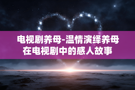 电视剧养母-温情演绎养母在电视剧中的感人故事 电视剧养母-温情演绎养母在电视剧中的感人故事