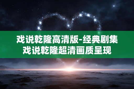 戏说乾隆高清版-经典剧集戏说乾隆超清画质呈现