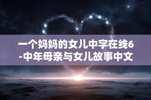 一个妈妈的女儿中字在线6-中年母亲与女儿故事中文字幕在线观看 一个妈妈的女儿中字在线6-中年母亲与女儿故事中文字幕在线观看