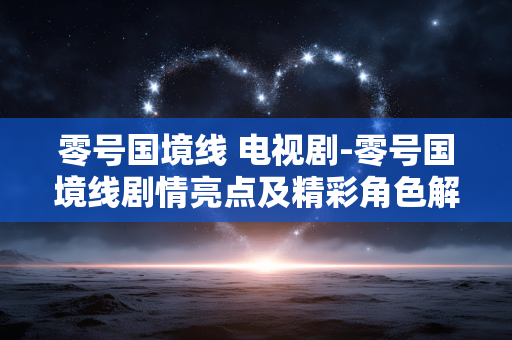 零号国境线 电视剧-零号国境线剧情亮点及精彩角色解析 零号国境线 电视剧-零号国境线剧情亮点及精彩角色解析