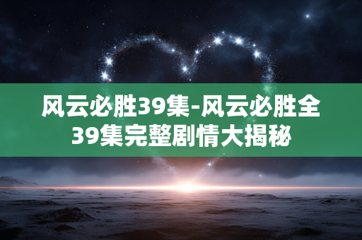 风云必胜39集-风云必胜全39集完整剧情大揭秘
