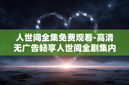 人世间全集免费观看-高清无广告畅享人世间全剧集内容 人世间全集免费观看-高清无广告畅享人世间全剧集内容