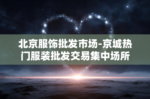 北京服饰批发市场-京城热门服装批发交易集中场所