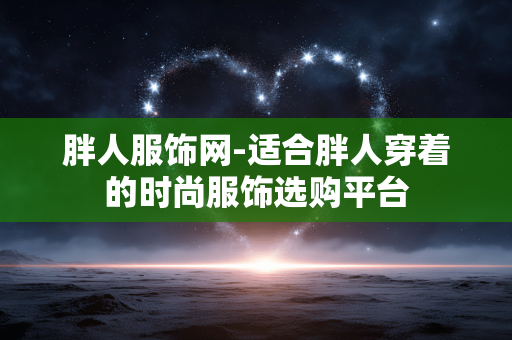 胖人服饰网-适合胖人穿着的时尚服饰选购平台 胖人服饰网-适合胖人穿着的时尚服饰选购平台