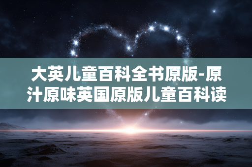 大英儿童百科全书原版-原汁原味英国原版儿童百科读物 大英儿童百科全书原版-原汁原味英国原版儿童百科读物