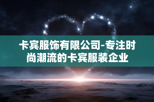 卡宾服饰有限公司-专注时尚潮流的卡宾服装企业 卡宾服饰有限公司-专注时尚潮流的卡宾服装企业