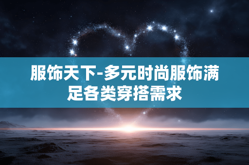 服饰天下-多元时尚服饰满足各类穿搭需求 服饰天下-多元时尚服饰满足各类穿搭需求