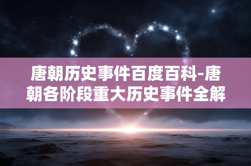 唐朝历史事件百度百科-唐朝各阶段重大历史事件全解析 唐朝历史事件百度百科-唐朝各阶段重大历史事件全解析