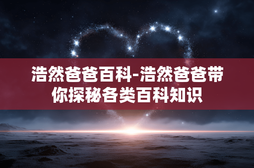 浩然爸爸百科-浩然爸爸带你探秘各类百科知识