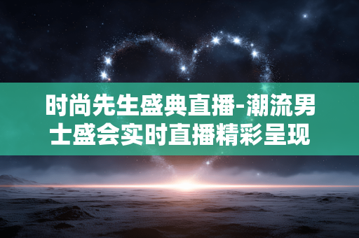 时尚先生盛典直播-潮流男士盛会实时直播精彩呈现