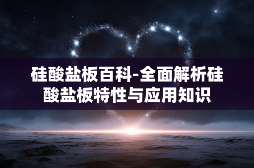 硅酸盐板百科-全面解析硅酸盐板特性与应用知识 硅酸盐板百科-全面解析硅酸盐板特性与应用知识