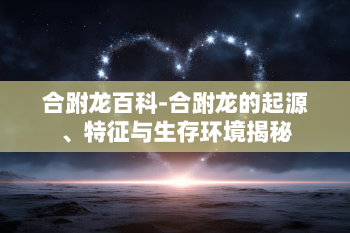 合跗龙百科-合跗龙的起源、特征与生存环境揭秘